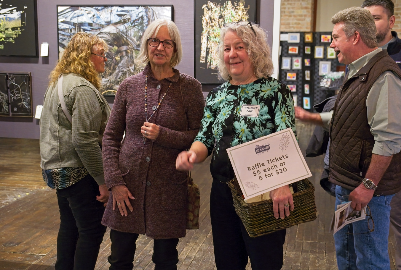 A group of volunteers at Art of the Land
