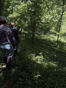 TLC interns at a nature preserve
