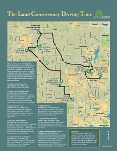 A Drive Tour map of The Land Conservancy of McHenry County's preserves.
