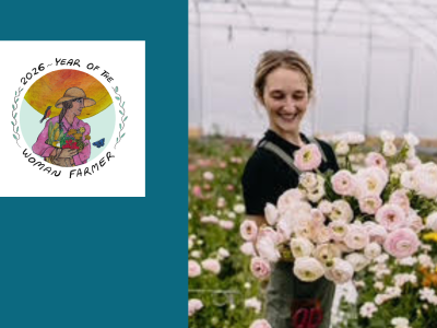 Woman with flowers cover image for story