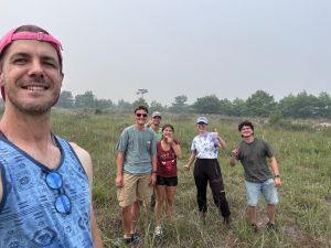 A group of young people in a field