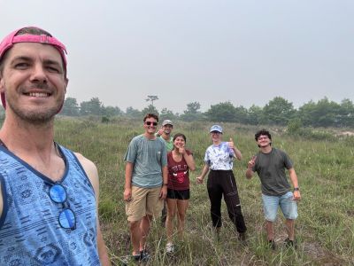 A group of young people in a field