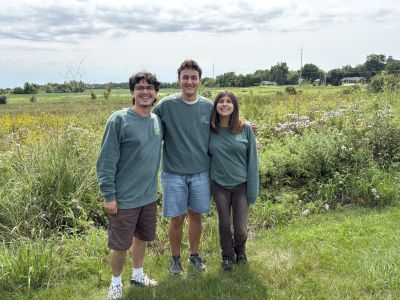 Thre interns posing for a photo